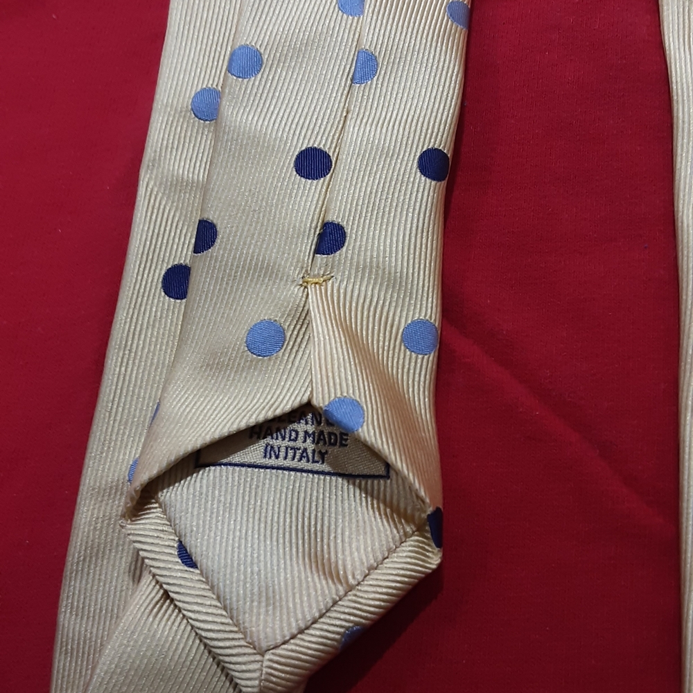 Brioni gold silk pattern tie NWT - Picture 7 of 9